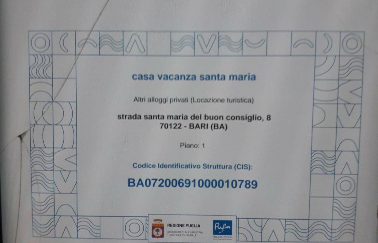 Casa Vacanze Santa Maria Villa Bari Exterior photo